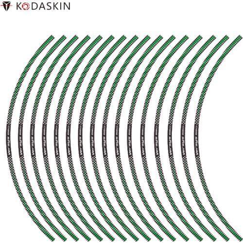 KODASKIN Wheel Rim Stickers Stripe Decals for Kawasaki ER-6N NINJA 300 650 1000 Versys 650