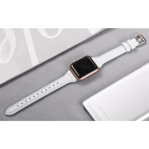 Leather Loop Strap for Apple watch band 44mm 40mm Lady Wristband iWatch series SE/6/5/4/3/2/1 band 38mm 42mm watchband bracelet