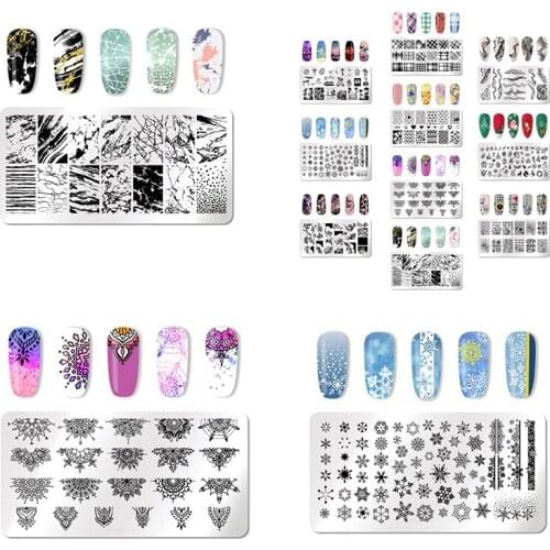 Pretty Nail Art Stamp Template Nail Art Stamping Plates Set Nail Art Stamping Kit Nail Art Stamp Flower Painting Nail Art Tools