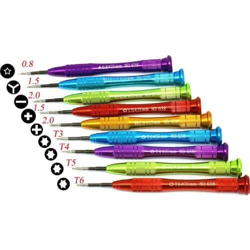 Magnetic Screwdrivers Screw Pickers DIY Phone Disassembly Tool Phillips 1.5mm Slotted 2.0mm Torx Pentalobe Y type T3 T4 T5 T6