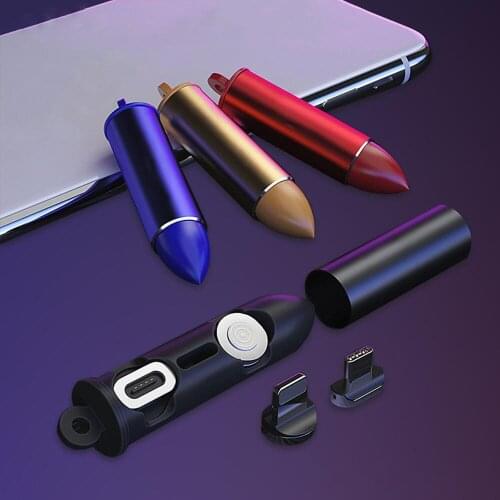 Magnetic Plug Box Portable Metal Storage Container Charging Adapter Magnet Charger Cord Plugs Connector For iPhone Micro Type C