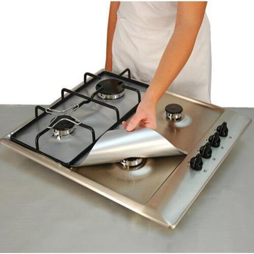 4PCS/LOT Reusable Round Non Stick Stove Cover Gas Range Burner