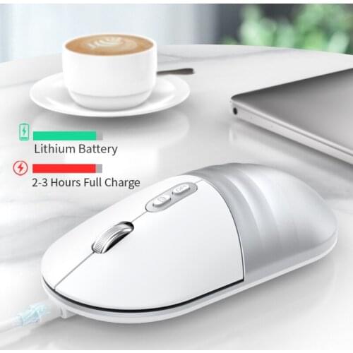 Rechargeable Wireless Mouse Computer Mice Wireless Charging Gaming Mouse 3 Adjustable DPI Levels Convenient For Gamers Dropship