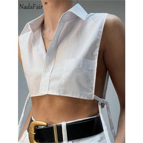 Nadafair Sleeveless Blouses