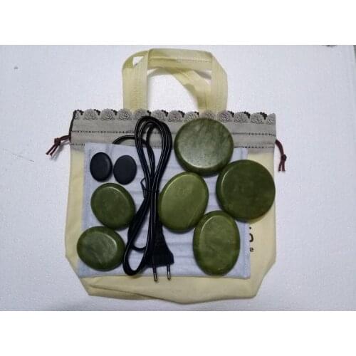 Heating Bag & Massage Energy Jade Stone/Heating Box/SPA Essential Oil Hot compress Spa lava Stone Beauty body face eye massager