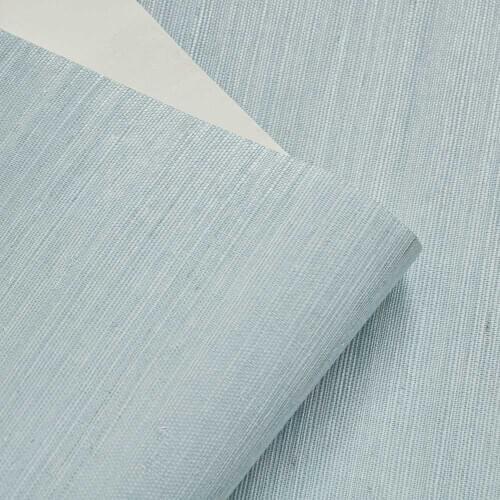 MYWIND Wallcovering Sky Blue visual style Sisal Grasscloth Wallpaper For Home Dectoration