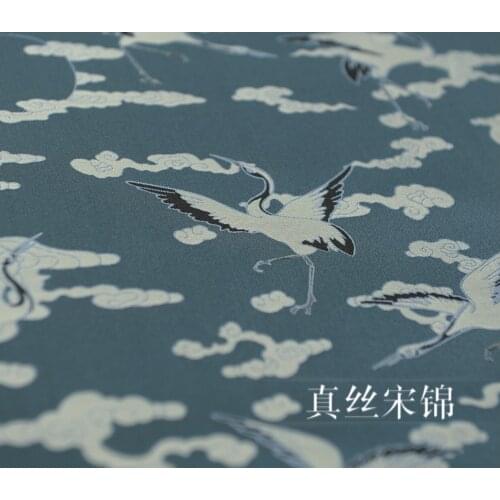Natural environmental protection material HD digital spray silk fabric processing square scarf fabric cloth B292