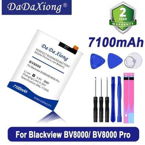 New Production Battery BV8000 6800mAh For Blackview BV8000 BV 8000 Pro High quality Battery