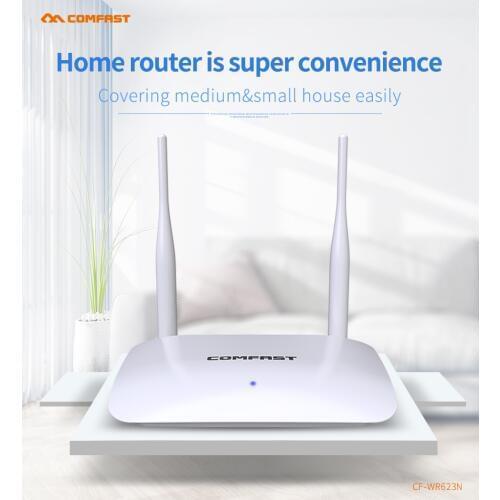 New Wireless AP dual antenna router signal strong encryption WiFi high speed coverage 300Mbps with 2*5dBi antennas 1WAN+3LAN RJ