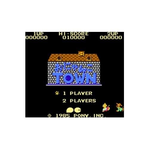Onyanko Town Region Free 8 Bit Game Card For 72 Pin Video Game Player