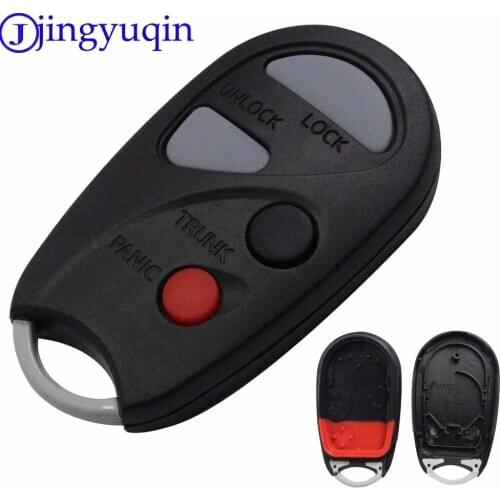 Jingyuqin 3 + 1 button 4 button blank car key shell shape cover case for Nissan Sun remote control shell, free shipping