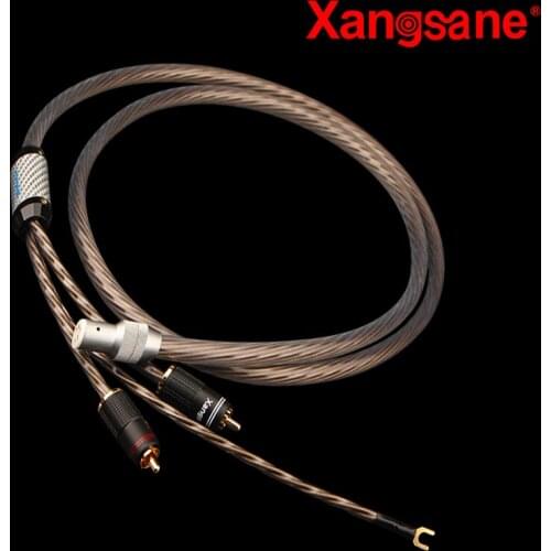Xangsane 1M/1.5M/2M/2.5M/3M LP vinyl record five-core female plug to 2rca tonearm signal cable phonograph dedicated HiFi cable