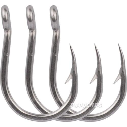 Size: 1/O-13/O Sea Fishing Hooks Fishhook Fly Jig Barbed Big Circle Carp Hook High Carbon Steel Bass Catfish Fish Hook Tackle
