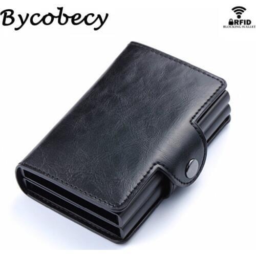 Bycobecy 2019 Luxury Smart Wallet Pop Up Women Credit Card Holder High Quality RFID Blocking Multifunctional ID Card Case Israel