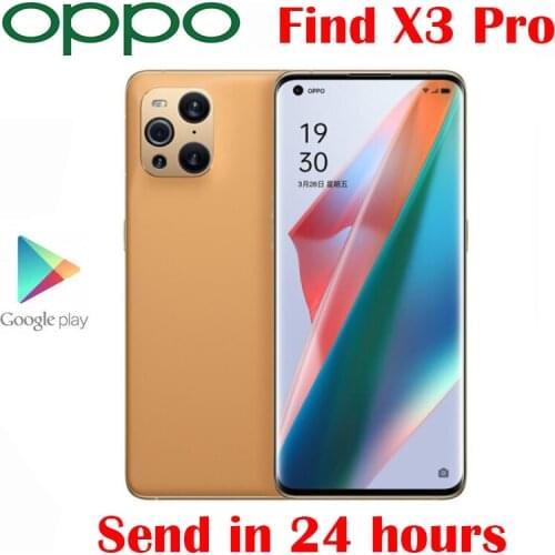 New Original OPPO Find X3 Pro 5G Cell Phone 12G RAM 256G ROM 6.7inch Snapdragon 888 65W SuperVOOC 30W Air VOOC 50.0MP Camera NFC