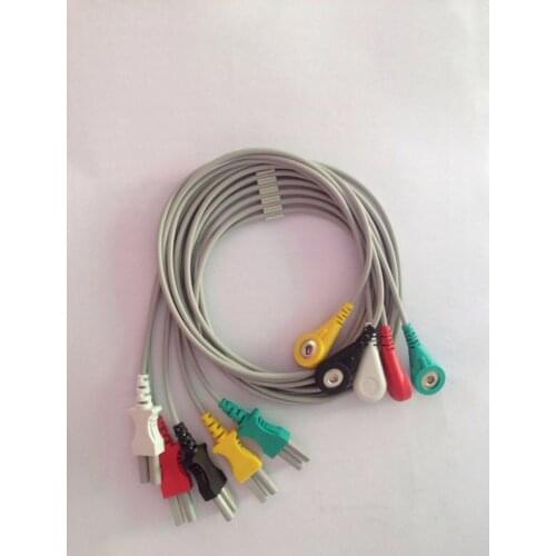 Ultraview split 5-lead cable Clip-on button American standard European standard optional