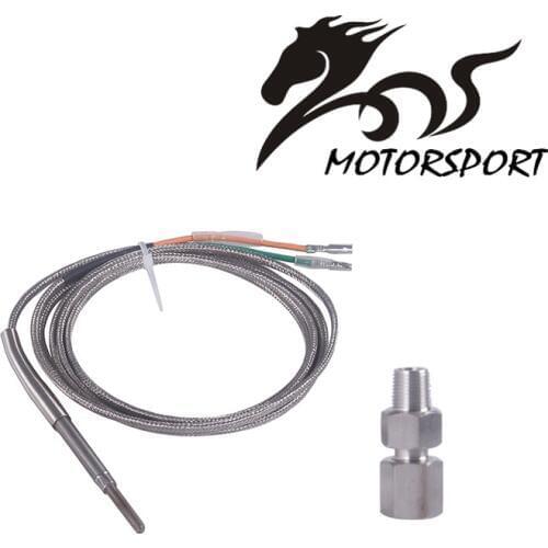 Exhaust gas Temp sensor 2m EGT K Type Thermocouple Probe Exhaust Temperature Sensors Threads Exhaust Temp Sensor