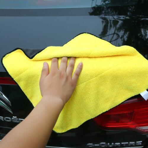 Car Care Polishing Washing Towels Washing Drying Microfiber Towel Plush Thick Car Cleaning Cloth Fiber Polyester Plush