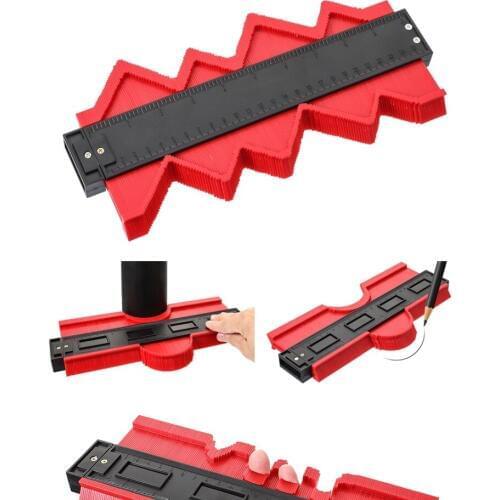 Universal shaper, profile gauge, arc ruler, woodwork stone car, irregular shape, contour, multifunction measuring tool