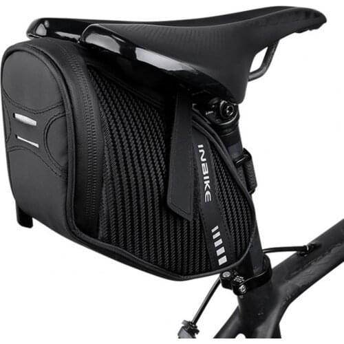 Rainproof Saddle Back Bag Hard Shell Rear Seat Storage Pouch for Mountain Bike