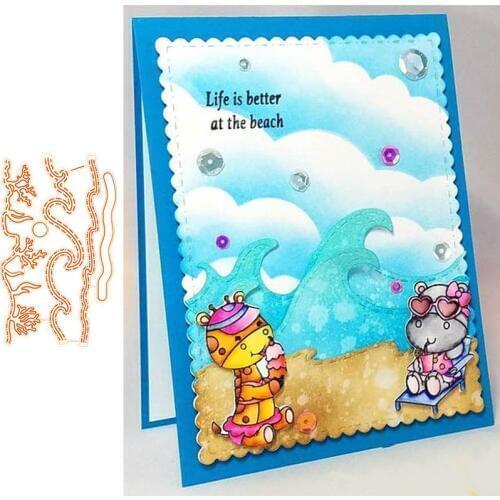 Wave Coral Metal Cutting Dies Stencils for DIY Scrapbooking Album Stamp Paper Card Embossing New 2019 Die Cut