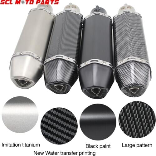 ALconstar-Racing Motorcycle 51MM AK Exhaust Muffler Pit Dirt Bike For GY6 GSR 600 MSX 125 CRF 230 CB650F Slip-on