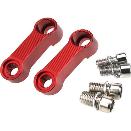 Motorcycle Mirror Extender Adapters CNC Aluminum Riser Motorcycle Supplies Handle Bar Rear View Base Mirrors