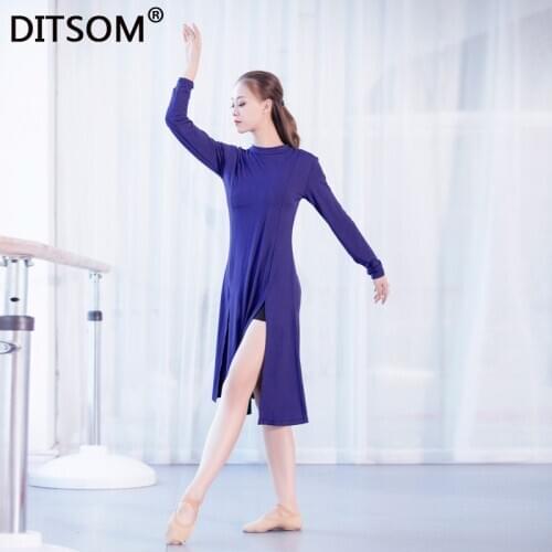 Women Yoga Dance Dress Sexy Double Side High Slit Hem High Quality Modal Exercise Dress Belly Dance Costume Gypsy Skirt Girls