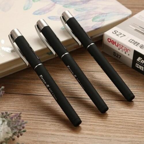 12pcs S27 gel pen carbon pen pen office stationery writing pen 0.5MM