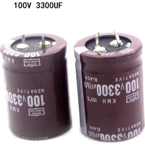 2pcs 3300uf 100v Radial Electrolytic Capacitors 3040