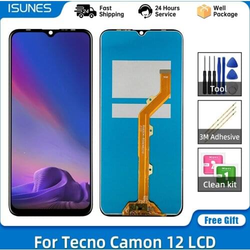 6.5" Original For Tecno Camon 12 CC7 LCD Display Touch Screen Digitizer Assembly Brand New Camon12 LCD Repair Replacement Parts