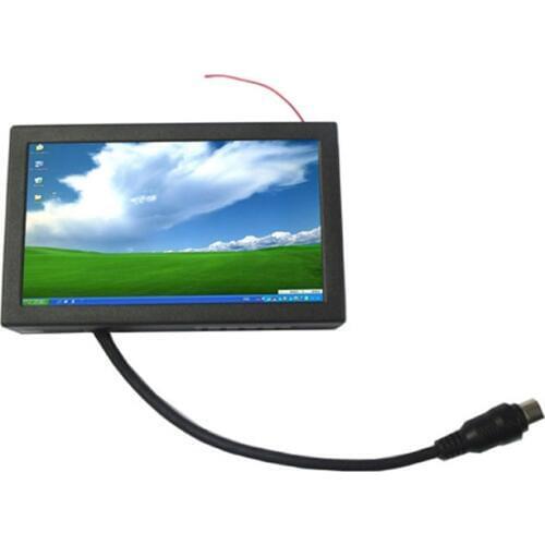 7 inch 16:9 touch screen monitor for machine, open frame metal case.USB VGA input monitor