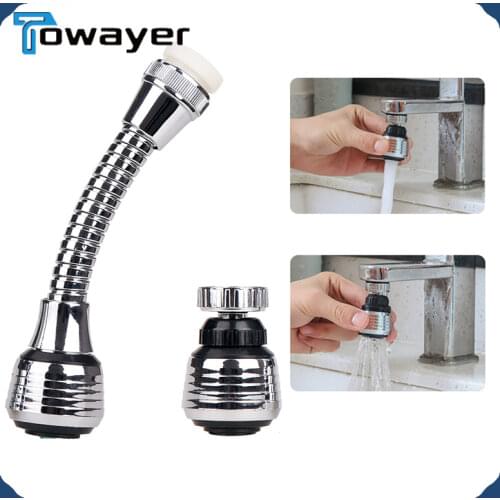 360 Degree Swivel Kitchen Faucet Aerator Adjustable Dual Mode Sprayer Filter Diffuser Water Saving Nozzle Faucet Connector