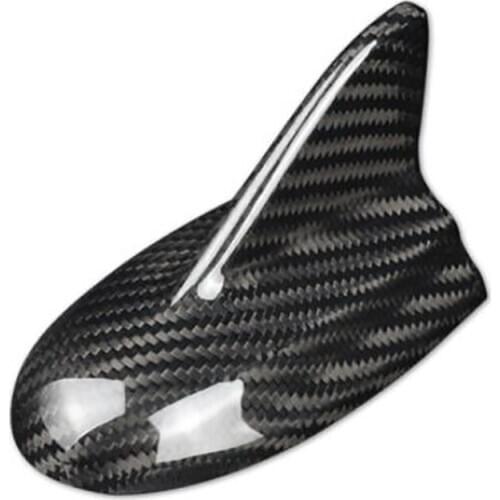 For Dodge Challenger SRT 2015-2020 Accessories Car Real Carbon Fiber Shark Fin Antenna Cover Sticker Trim