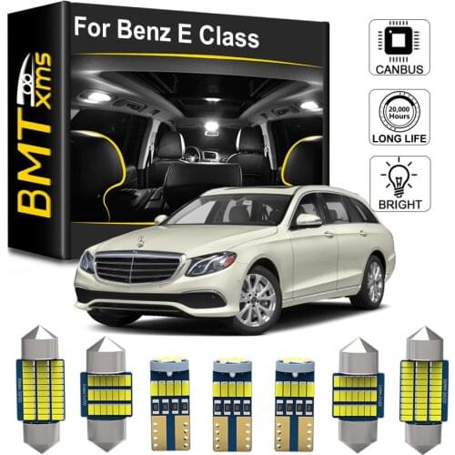 BMTxms 13Pcs Car LED Interior Lights Kit Canbus For Mercedes Benz E class W124 S124 E200 E220 E250 E280 E300 E320 E420 E36 AMG