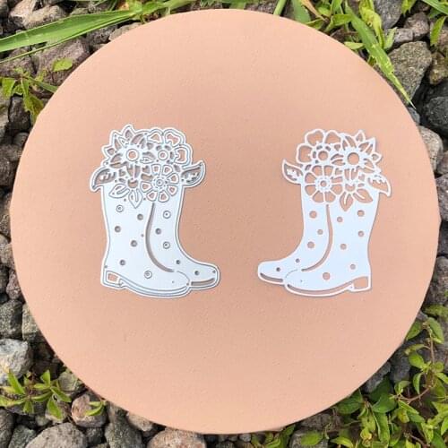 CH 2021 New Arrival Rain boots Metal Cutting Dies Stencils for DIY Scrapbooking/photo Album Decorative Embossing DIY Paper Card