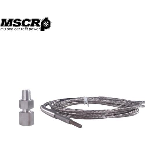 Exhaust gas Temp sensor 2m EGT K Type Thermocouple Probe Exhaust Temperature Sensors Threads Exhaust Temp Sensor