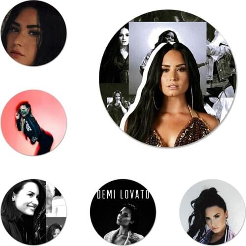 Demi Lovato Icons Pins Badge Decoration Brooches Metal Badges For Clothes Backpack Decoration 58mm