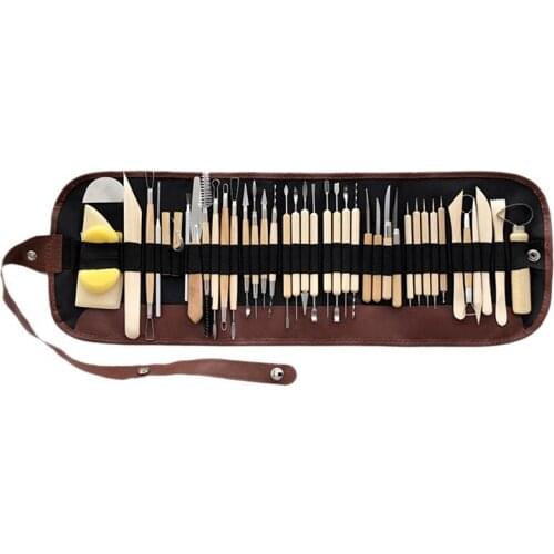 HOT SALE 41Pcs Pottery Tool Set,Contains Most Of The Modeling Clay Tools To Meet Your Great Needs For Sculpting And More