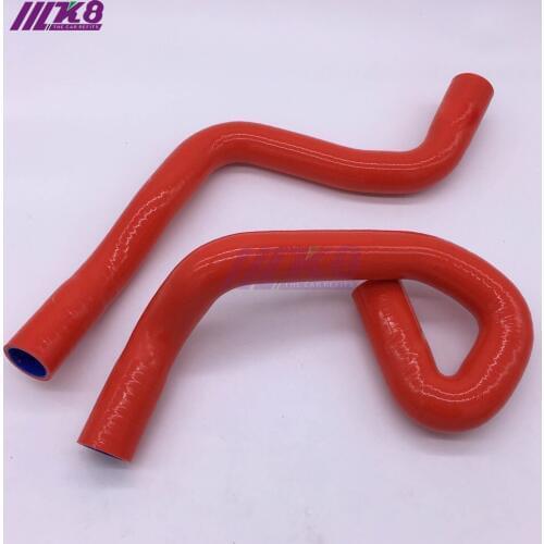 Silicone Radiator Hose Kit For FORD FOCUS DURATEC 1.8L 2.0L MAZDA MZR 01-12 (2Pcs)Red/Blue/Black