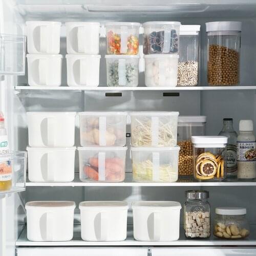 Keep Fresh Kitchen Food Storage Box Container Set Organizer Square Vacuum Lid Airtight Jars Pantry Legume Cereals Rice