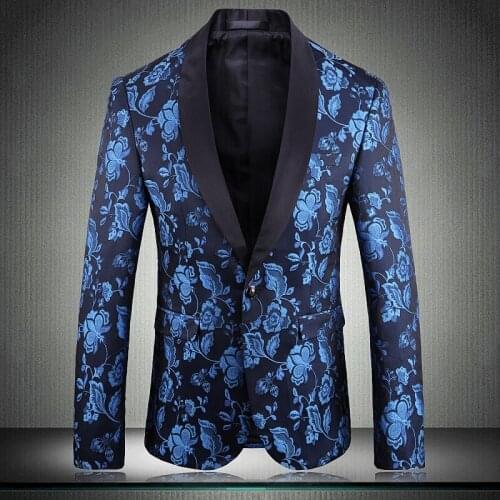 2021 Men Blazer Luxury Jacquard Mens Party Blazers Costume Singer Man Fashion Casual Slim Fit Wedding Blazers For Men 5XL