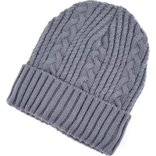 New Unisex winter gorros men beanie Knitting Wool Hat Casual Plus velvet Caps Man and womens Beanies keep warm Reflective bone