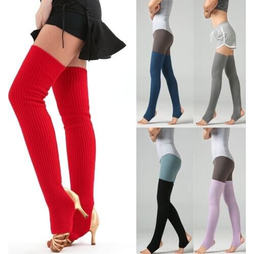 New 2019 Woman Socks Thigh Yoga Knitted Leg Warmers Socks Boot Cover Leggings Slouch Boot Indoor Dropship#0416
