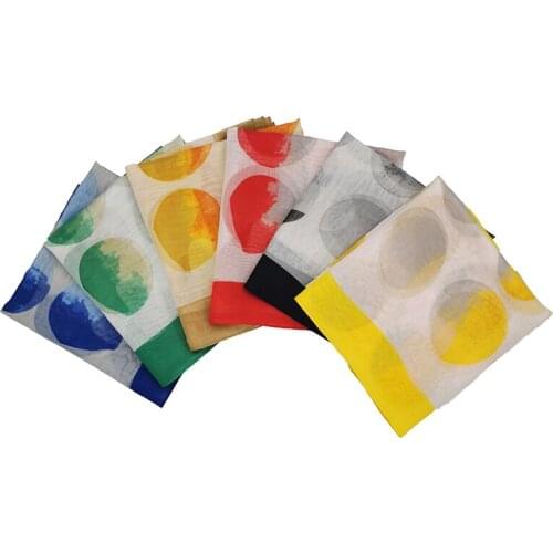 2020 New Fashion Dot Print Kerchief Silk Satin Hair Scarf For Women Shawls Female Long Wraps Head Scarfs Female 10pcs/lot