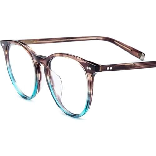 Retro Round Glasses Frame Plate Hand-Made Glasses For Men And Women All-Match Star JARED Fashion Optical Glasses Frame 19122