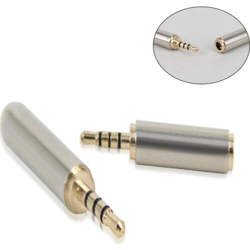 2.5mm to 3.5mm / 3.5 mm to 2.5 mm Adapter Converter Stereo Audio Headphone Earphone Microphone Jack High Quality Metal