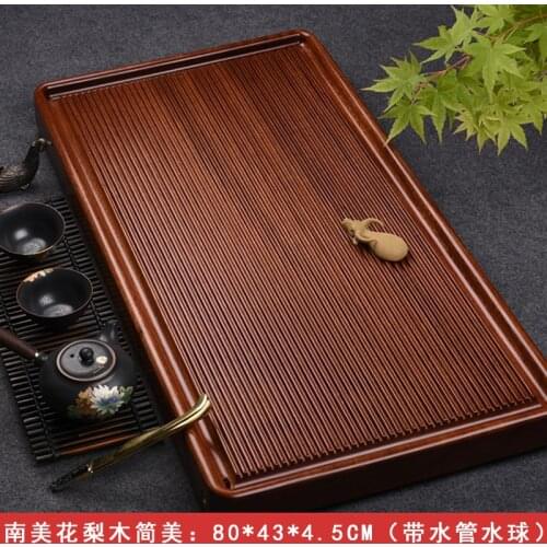 Whole Piece Of Rosewood Solid Wood Teapot Tray Extra Large Bakelite Chicken Wing Wooden Cha Sea Home Simple Side Table Tea Board