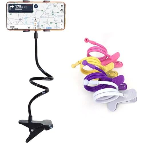 Universal Lazy Mobile Phone Holder Flexible Holder Adjustable Cell Phone Clip Home Bed Desktop Mount Bracket Smartphone Stand