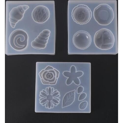 Mini lovely flower leaf bread Silicone Mold for jewelry making Resin jewelry tool UV epoxy resin molds decorative crafts